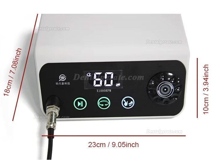 TJJ HP88 b&uuml;rstenloser mikromotor zahntechnik mit 60000 U/min handst&uuml;ck und pedalsteuerung